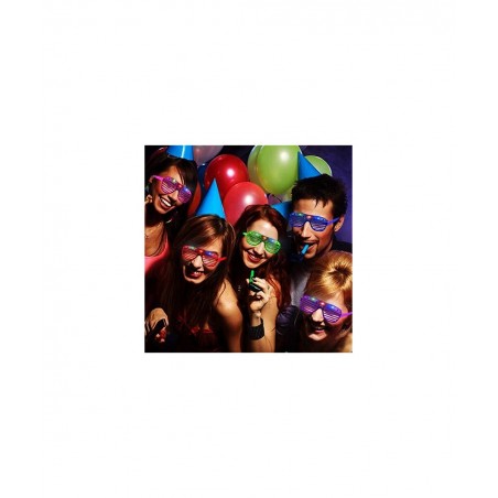 60 Pack LED Party Light Up Glasses 5 Colors Glow in the Dark Shutter Shades Party Favors for Adults Kids Thansgiving Carnival...