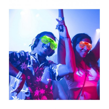 60 Pack LED Party Light Up Glasses 5 Colors Glow in the Dark Shutter Shades Party Favors for Adults Kids Thansgiving Carnival...