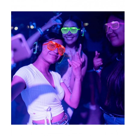60 Pack LED Party Light Up Glasses 5 Colors Glow in the Dark Shutter Shades Party Favors for Adults Kids Thansgiving Carnival...