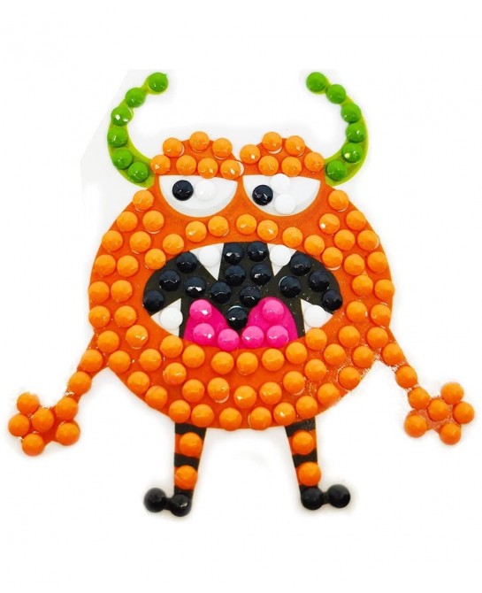 12Pcs Halloween Diamond Painting Stickers DIY Creative Diamond Art Sticker Miniature Gem Crafts Inlay for Beginners Paint-by-...