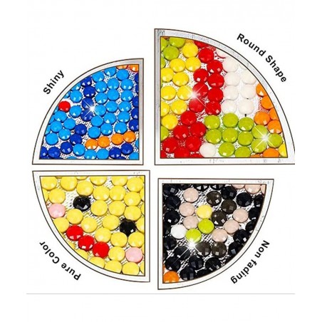 12Pcs Halloween Diamond Painting Stickers DIY Creative Diamond Art Sticker Miniature Gem Crafts Inlay for Beginners Paint-by-...
