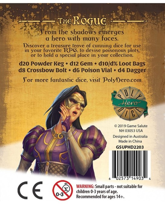 Dice: Rogue: 7-Dice Set: Palace Purple $68.61 Game Accessories
