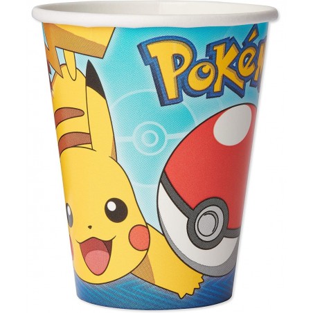 Pokemon Party Supplies 9 oz Paper Cups (32-Count) $16.69 Kids' Party Tableware