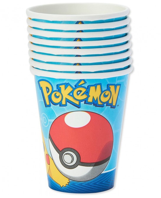 Pokemon Party Supplies 9 oz Paper Cups (32-Count) $16.69 Kids' Party Tableware