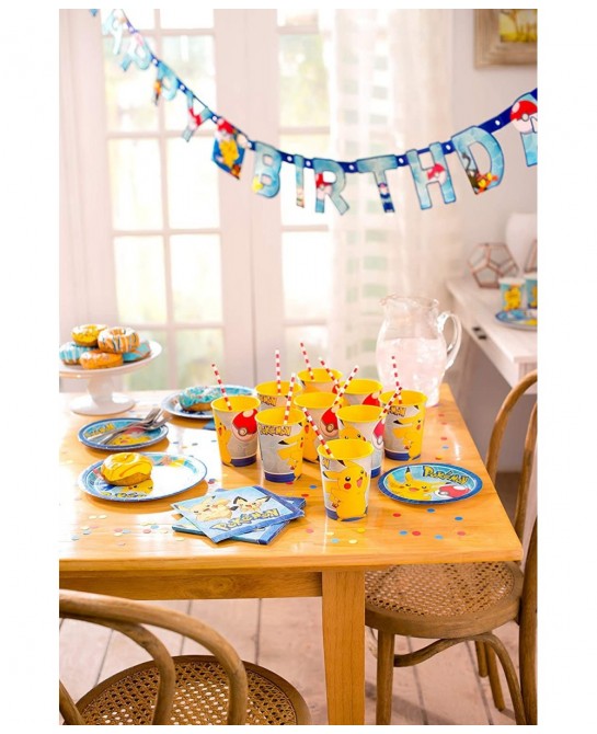 Pokemon Party Supplies 9 oz Paper Cups (32-Count) $16.69 Kids' Party Tableware
