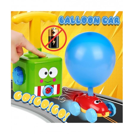Balloon Launcher Car Toy Set 72 pcs Balloon Car Toy with Pump Balloon Toys for Kids Balloon Launcher Toy Balloon Powered Car ...