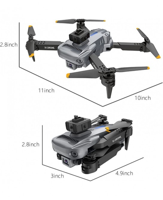Drone With Optical Flow Localization Remote Control Drone 1080P Dual HD FPV Camera Toys Birthday Gifts With Altitude Hold Hea...