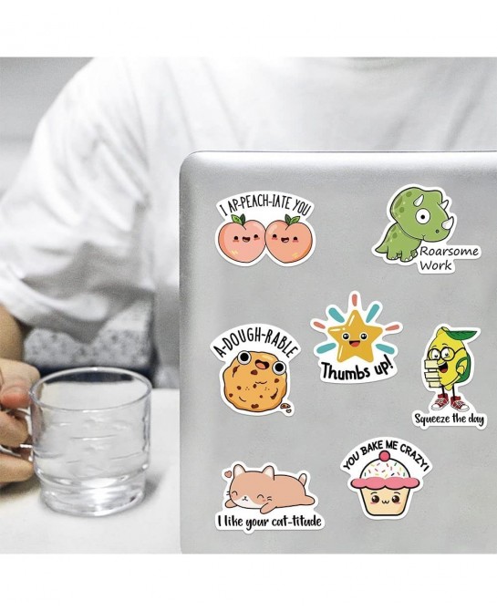 Punny Rewards Stickers 50 Pack Teacher Students Motivational Reward Sticker Classroom Bilingual Potty Training Stickers Cute ...