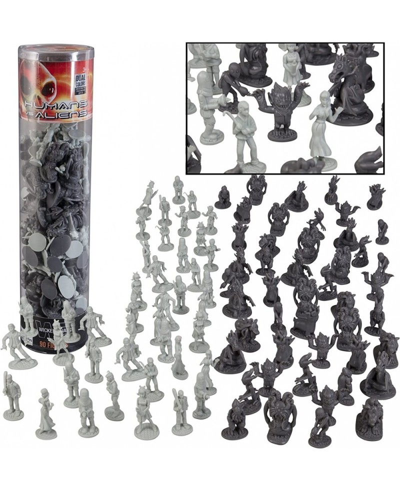 Humans Vs Aliens Space Monster Action Figure Toy Playset - Giant 90 pc Set w 16 Unique Futuristic Sculpts - Great for Party F...