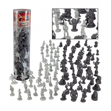 Humans Vs Aliens Space Monster Action Figure Toy Playset - Giant 90 pc Set w 16 Unique Futuristic Sculpts - Great for Party F...