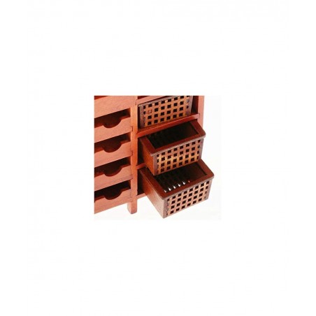 1:12 Dollhouse Miniature Doll Furniture Wooden Wine Cabinet Shelving w/ Drawers Wine Rack with Table Top Dollhouse Furniture ...