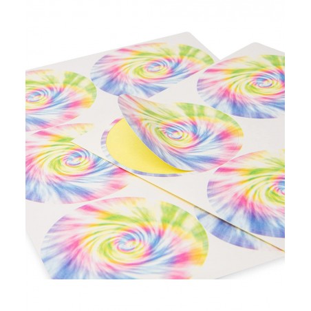 Tie Dye Gift Bags -Set of 24- Muted Tie Dye Goodie Bags and Stickers – Birthday Treat Bags Party Favor Bags for Kids Tie Dye ...