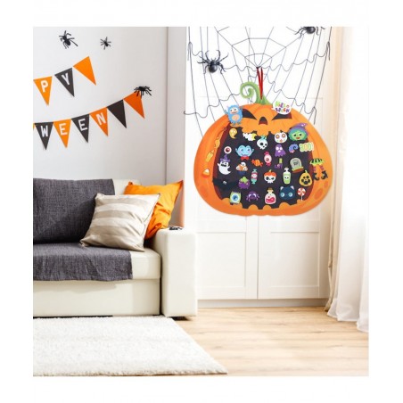 DIY Halloween Felt Pumpkin Hanging Ornament Decoration Kids Felt Pumpkin Crafts Kits for Halloween Craft Making and Decoratio...