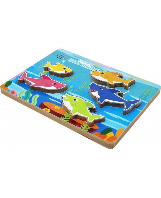 Pinkfong Baby Shark Chunky Musical Wood Sound Puzzle Plays Baby Shark Song for Families and Kids Ages 2 and up $14.12 Baby Mu...