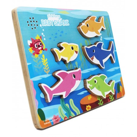 Pinkfong Baby Shark Chunky Musical Wood Sound Puzzle Plays Baby Shark Song for Families and Kids Ages 2 and up $14.12 Baby Mu...