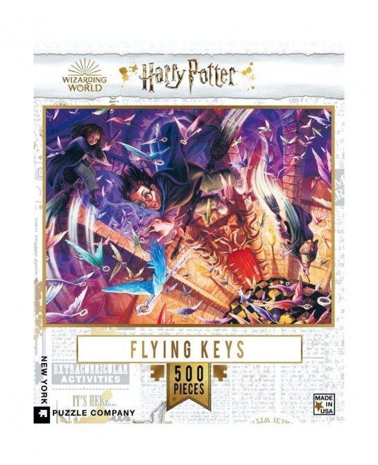 Harry Potter Flying Keys 500-500 Piece Jigsaw Puzzle $46.06 Jigsaw Puzzles