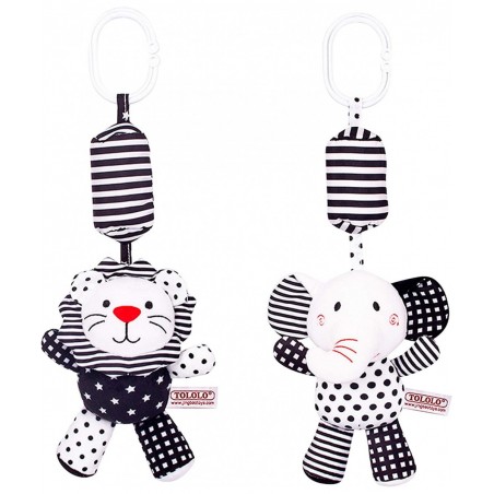 Black and White Car Seat & Stroller Toys for 3 6 12 Months $25.37 Baby Car Toys & Stroller Toys
