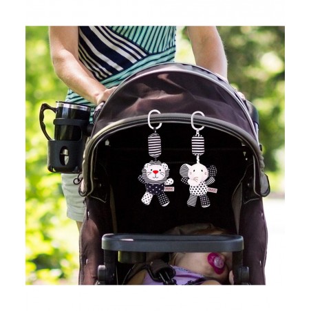 Black and White Car Seat & Stroller Toys for 3 6 12 Months $25.37 Baby Car Toys & Stroller Toys