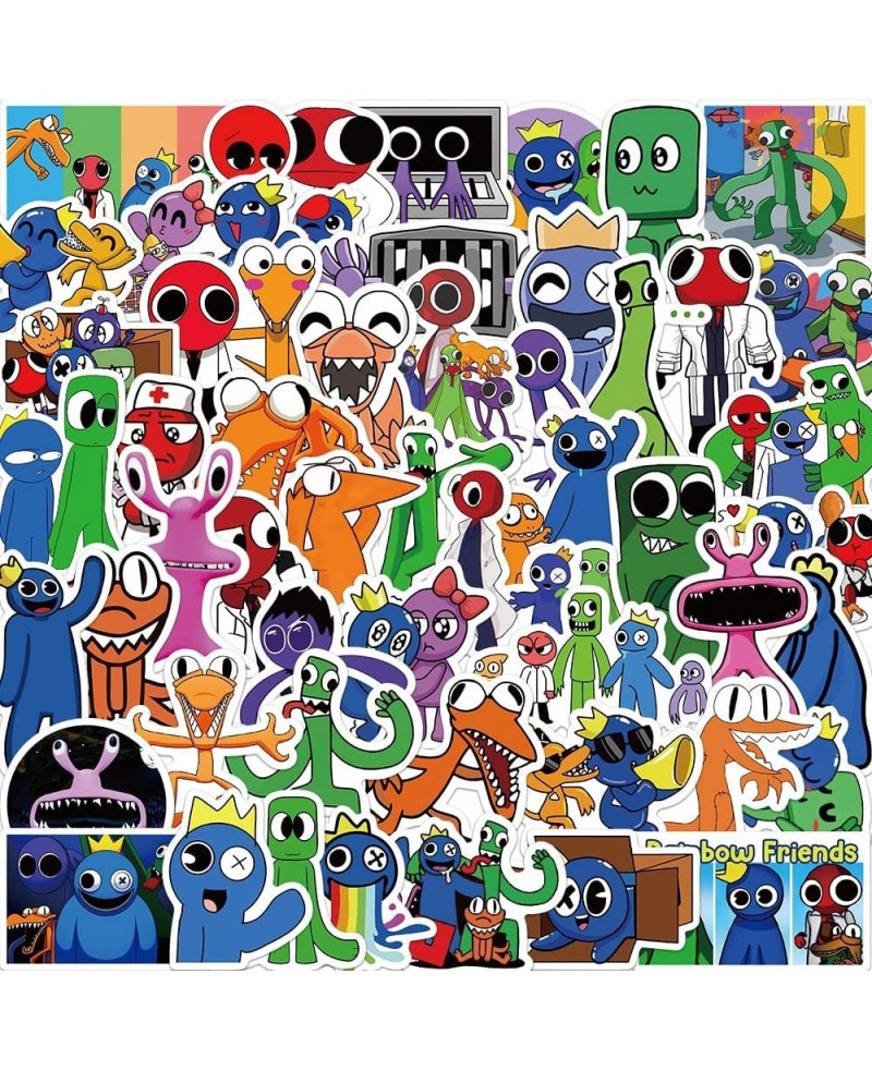 52pcs Rainbow Friends Stickers Pack Game Themed Stickers Decals for Water Bottles Skateboard Laptop Computer Rainbow Friends ...