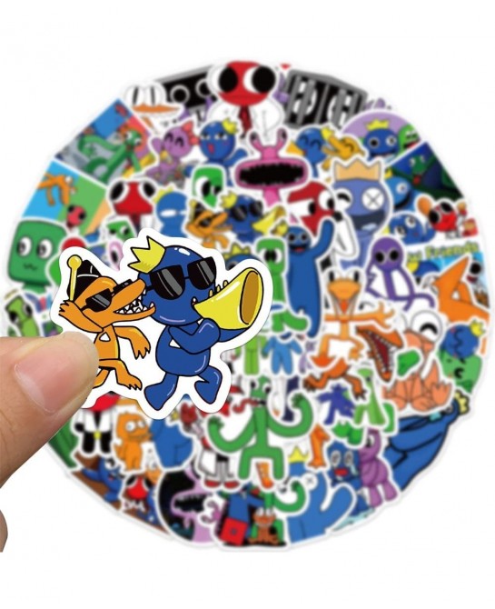 52pcs Rainbow Friends Stickers Pack Game Themed Stickers Decals for Water Bottles Skateboard Laptop Computer Rainbow Friends ...