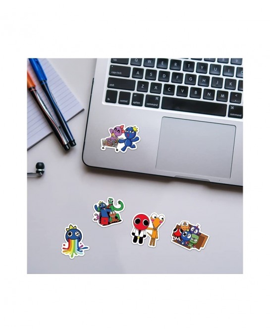 52pcs Rainbow Friends Stickers Pack Game Themed Stickers Decals for Water Bottles Skateboard Laptop Computer Rainbow Friends ...