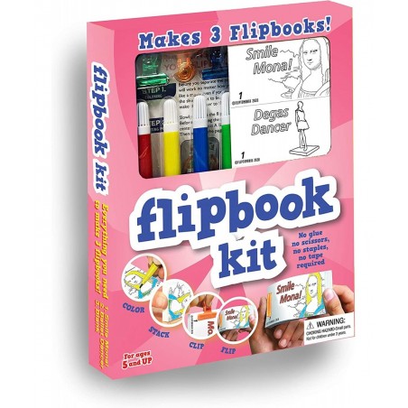Make-Your-Own-Flipbooks - Art: Mona Lisa and Degas Dancer $30.05 Craft Kits