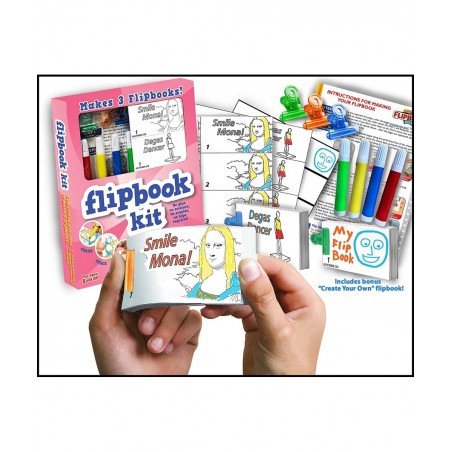 Make-Your-Own-Flipbooks - Art: Mona Lisa and Degas Dancer $30.05 Craft Kits
