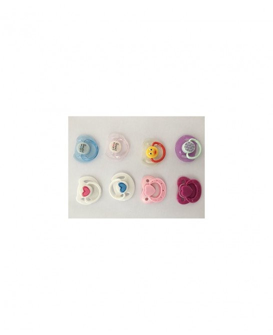 8 Pcs Magnetic Pacifier for Reborn Baby Doll Reborn Doll Supplies Dummy Magnet Pacifier for Newborn Reborn Doll Kits Differen...