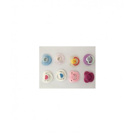 8 Pcs Magnetic Pacifier for Reborn Baby Doll Reborn Doll Supplies Dummy Magnet Pacifier for Newborn Reborn Doll Kits Differen...