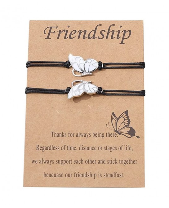 Matching Butterfly Bracelets for Women Girls BFF Bracelets for 2 Best Friend Bracelets Long Distance Friendship Bracelets Bes...