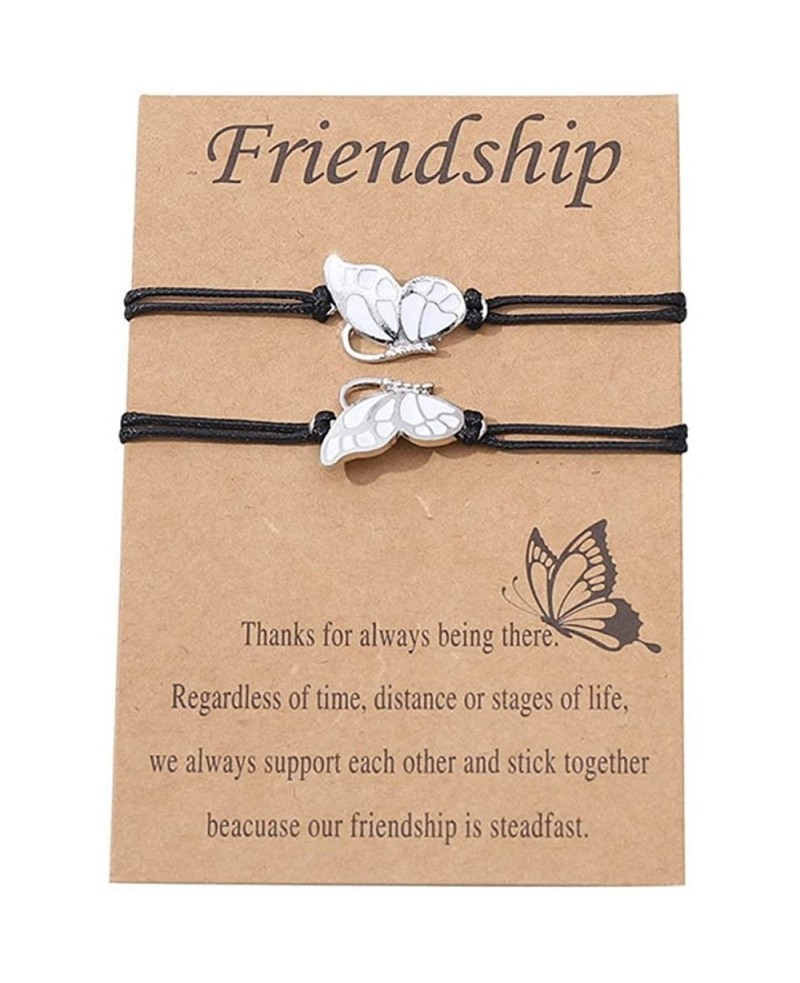 Matching Butterfly Bracelets for Women Girls BFF Bracelets for 2 Best Friend Bracelets Long Distance Friendship Bracelets Bes...