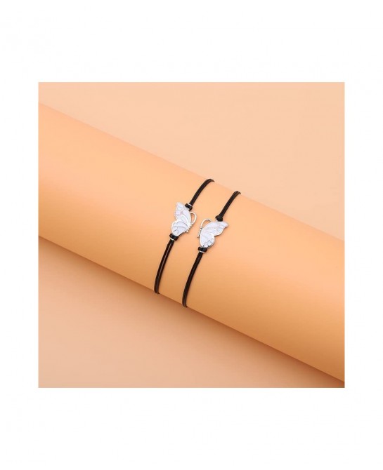 Matching Butterfly Bracelets for Women Girls BFF Bracelets for 2 Best Friend Bracelets Long Distance Friendship Bracelets Bes...