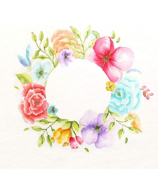 Vaessen Creative Florence Watercolour Paper A5 Ivory 300 GSM Artist Grade Quality Textured Surface 15 Sheets for Painting Han...
