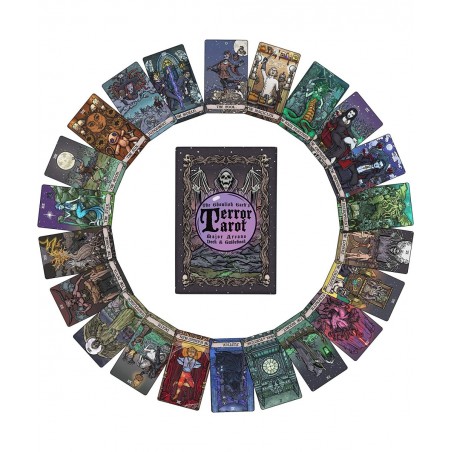 Terror Tarot - 22 Card Major Arcana Tarot Card Deck and Guidebook $58.63 Fortune Telling Toys