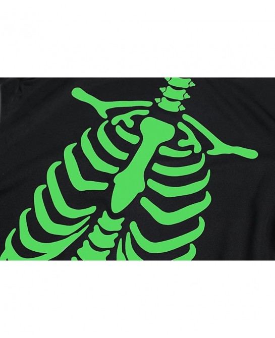 Kids Skeleton Costume Glow in The Dark Halloween Horror Jumpsuit for Boys&Girls $17.99 Kids' Costumes