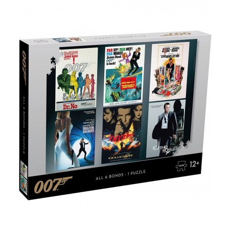 Top Trump 007 Bond All Six Bonds - One Puzzle 1000pc $33.41 Jigsaw Puzzles