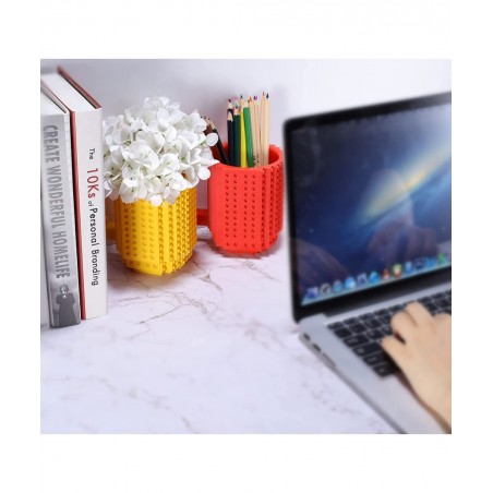 Build-on Brick Coffee Mugs Creative DIY Cup with Building Blocks Randomly Novelty Gifts for Kids Adults Birthday Xmas Red $24...