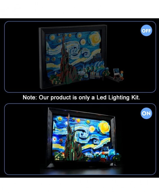 Led Light Kit for Lego 21333 Starry Night Light (Not Model Set) Lighting Kit Compatible with Lego 21333 Bricks Toy Creative D...