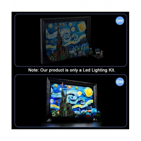 Led Light Kit for Lego 21333 Starry Night Light (Not Model Set) Lighting Kit Compatible with Lego 21333 Bricks Toy Creative D...