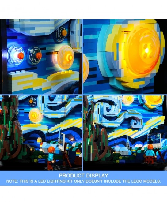 Led Light Kit for Lego 21333 Starry Night Light (Not Model Set) Lighting Kit Compatible with Lego 21333 Bricks Toy Creative D...