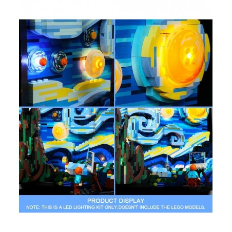Led Light Kit for Lego 21333 Starry Night Light (Not Model Set) Lighting Kit Compatible with Lego 21333 Bricks Toy Creative D...