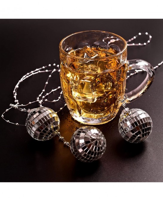 10Pcs Disco Mirror Ball Necklaces for 1970s Disco Accessories 70s Party Favors Theme Supplies Decorations Cosplay Props $20.3...