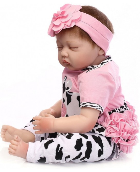 Reborn Baby Dolls Clothes Girl Pink Outfits for 20"- 22" Reborn Doll Baby Girl Clothing $30.75 Dolls
