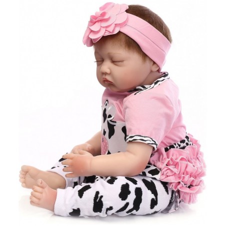 Reborn Baby Dolls Clothes Girl Pink Outfits for 20"- 22" Reborn Doll Baby Girl Clothing $30.75 Dolls