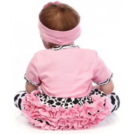 Reborn Baby Dolls Clothes Girl Pink Outfits for 20"- 22" Reborn Doll Baby Girl Clothing $30.75 Dolls