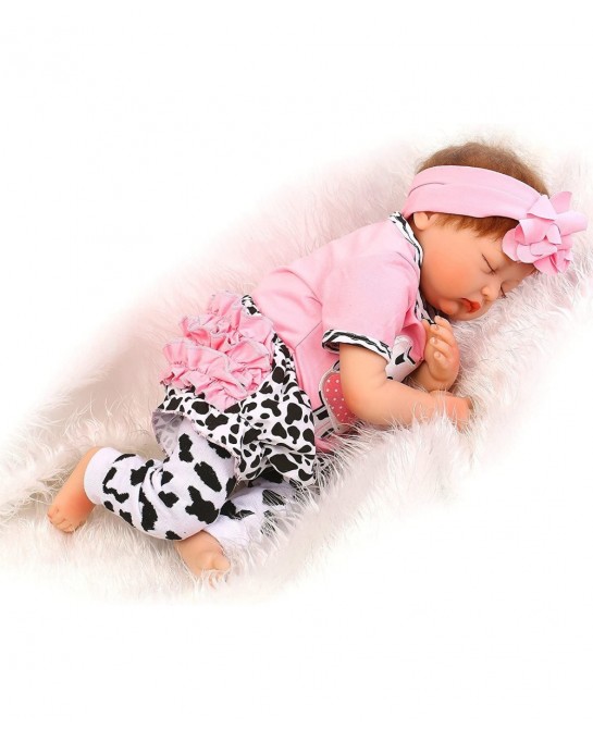 Reborn Baby Dolls Clothes Girl Pink Outfits for 20"- 22" Reborn Doll Baby Girl Clothing $30.75 Dolls