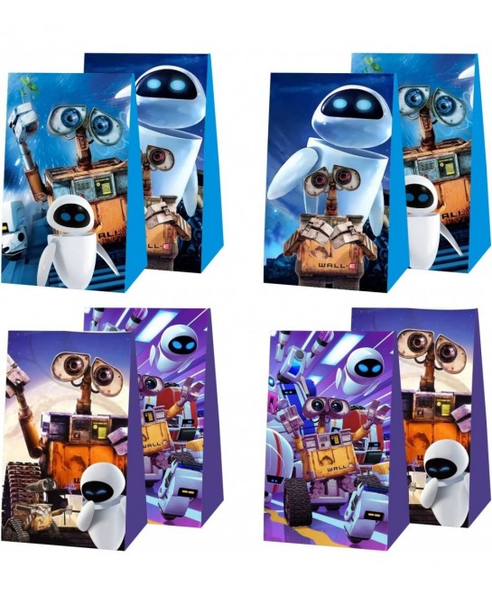 12pcs Robot Party Favor Gift Bags for Robot Birthday Party Decorations Supplies $24.65 Kids' Party Favor Sets