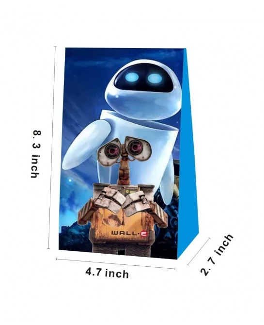 12pcs Robot Party Favor Gift Bags for Robot Birthday Party Decorations Supplies $24.65 Kids' Party Favor Sets