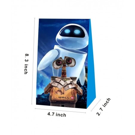 12pcs Robot Party Favor Gift Bags for Robot Birthday Party Decorations Supplies $24.65 Kids' Party Favor Sets