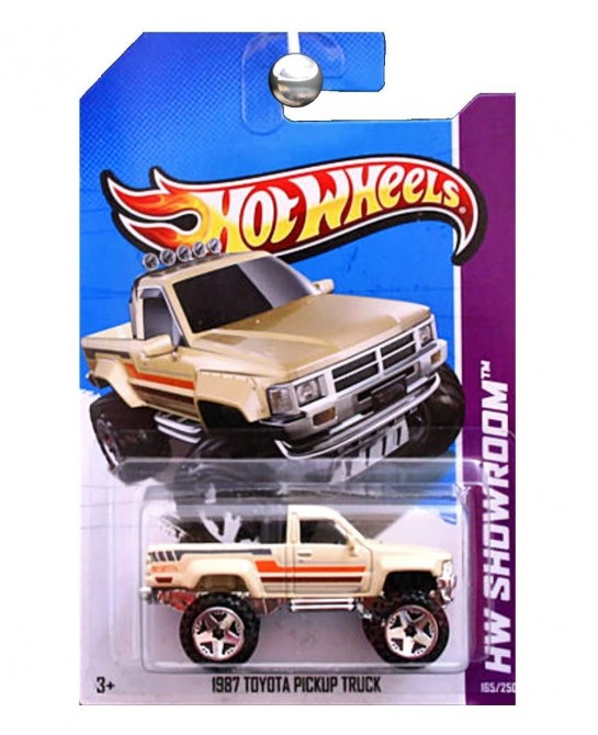 2013 Hw Showroom - 1987 Toyota Pickup Truck - Tan $57.97 Kids' Play Trucks